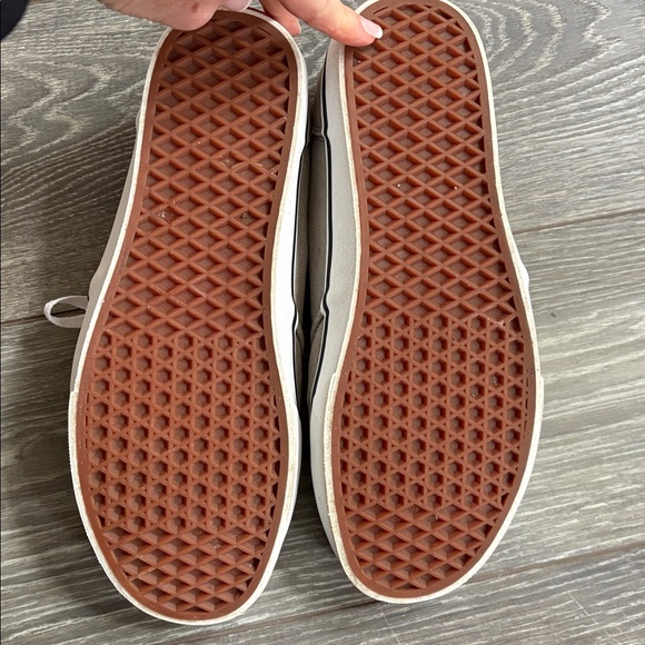 Vans Light Gray Canvas Shoes with White Laces - Picture 5 of 8